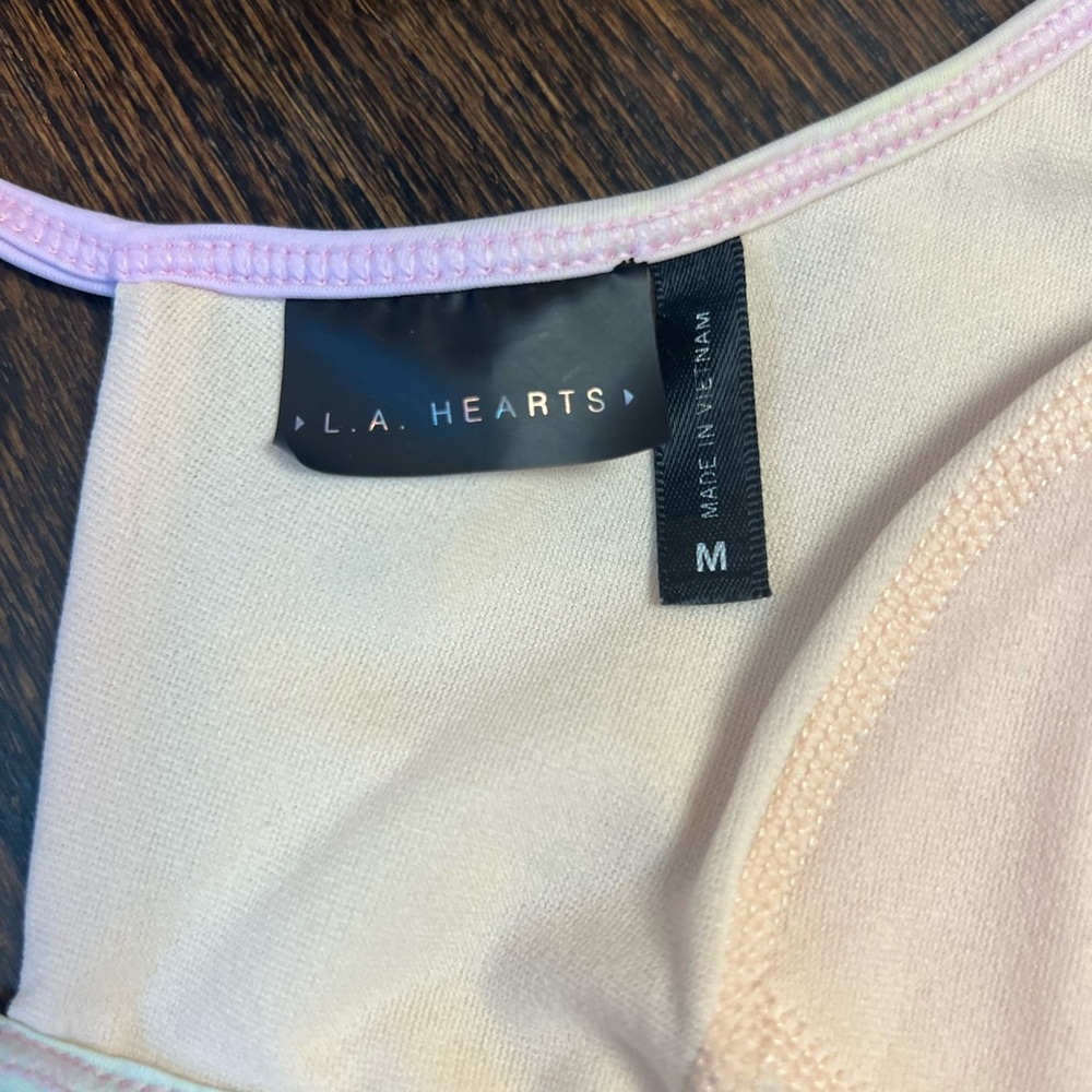 LA hearts soft pastel tye dye pastel bikini size M - Picture 10 of 10